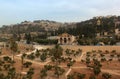 View of Kidron Valley with Garden of Gethsemane Church of All Nations