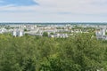 View from Kienberg to the green district of Marzahn-Hellersdorf in Berlin Royalty Free Stock Photo