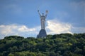 View of Kiev from the middle of the Dnieper River.