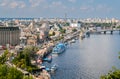 View of Kiev from an observation point over the Dnieper. Ukraine