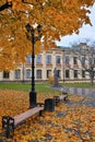 View of Kiev Polytechnic Institute in the fall