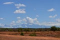 View of the Kilimanjaro in Amboseli National Park Royalty Free Stock Photo