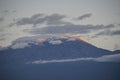 View of the Kilimanjaro in Amboseli NAtional PArk, Kenya Royalty Free Stock Photo