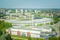 View on the King Baudouin Stadium on Heysel plateau in Brussels, Belgium Royalty Free Stock Photo