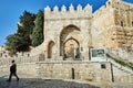 View of the King David s tower in Old Jerusalem city Royalty Free Stock Photo