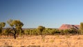 View of Kings Canyon from Kings Canyon Resort. Watarrka National Park. Northern Territory. Australia Royalty Free Stock Photo