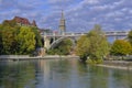 View of KirchenfeldbrÃÂ¼cke from DalmazibrÃÂ¼cke Royalty Free Stock Photo