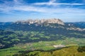 View from the KitzbÃÂ¼heler Horn mountain Royalty Free Stock Photo