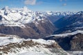 View from Klein Matterhorn in the Swiss Alps