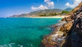 View on Kleopatra beach in Alanya, Turkey