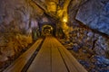 Kleva Gruva old mine shaft tunnel Royalty Free Stock Photo