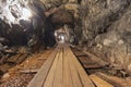 Kleva Gruva old mine shaft tunnel Royalty Free Stock Photo