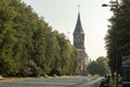 View of the Kneiphof island with the Cathedral. Kaliningrad.