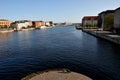 View from knipple broen of old danish capital Copenhagen
