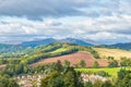 Crieff Hillside Fields Forrest and Majestic Mountains of Scotland