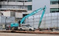 Kobelco excavator on a construction site