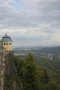 View from Koenigstein Fortress on the landscape of Saxon Switzerland. Saxony. Germany Royalty Free Stock Photo