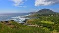 View of Koko Crater and Sandy Beach Park Royalty Free Stock Photo