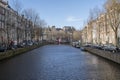 View From The Koningssluis Bridge At Amsterdam The Netherlands 8-2-2022 Royalty Free Stock Photo