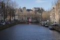 View From The Koningssluis Bridge At Amsterdam The Netherlands 8-2-2022 Royalty Free Stock Photo