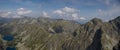 View from Koprovsky peak in High Tatras National park, Slovakia