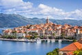 View of the Korcula town, Korcula island, Dalmatia, Croatia Royalty Free Stock Photo