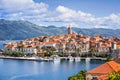 View of the Korcula town, Korcula island, Dalmatia, Croatia