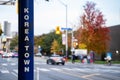 View of Koreatown sign in Toronto. Royalty Free Stock Photo