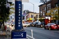 View of Koreatown sign in Toronto. Royalty Free Stock Photo