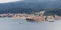 View of Korkula city in Croatia. Royalty Free Stock Photo