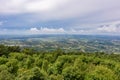 View From Kosmaj Mountain in Serbia. View of the Panorama of Å umadija from Mount Kosmaj