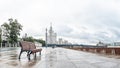 View of Kotelnicheskaya Embankment Building, Bolshoy Ustinsky Bridge and The Moskva River from Moskvoretskaya Embankment