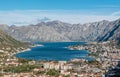 View of Kotor Bay from above, Montenegro