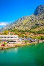 View on Kotor bay and mountains in old town Kotor, Montenegro