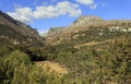 Kotsifou Gorge seen from Plakias Royalty Free Stock Photo