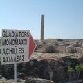 View of Kourio archeological site