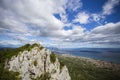 View from Kozjak mountan in Dalmatia.