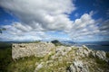 View from Kozjak mountan in Dalmatia.