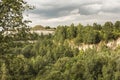 View of the Krakow Mound in Krak in Poland Royalty Free Stock Photo
