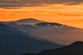 View of Kralova Hola peak from Velka Chochula mountain in Low Tatras Royalty Free Stock Photo