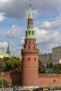 View at the Kremlin from the Moskwa River in Moscow - Russia Royalty Free Stock Photo