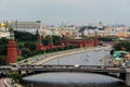 View of Kremlin and the River Moscow, Russia Royalty Free Stock Photo