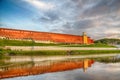 View of the Kremlin wall in Smolensk Royalty Free Stock Photo