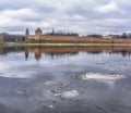 View of the Kremlin in Veliky Novgorod from the Volkhov River Royalty Free Stock Photo