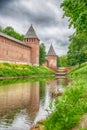 View of the Kremlin wall and the Assumption Cathedral in Smolensk