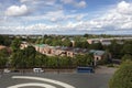 View of Kronstadt from the bell tower of the Naval Nikolsky Cathedral Royalty Free Stock Photo