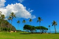 View at Kualoa Regional Park in Oahu, Hawaii Royalty Free Stock Photo