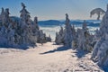 View from Kubinska Hola ski slope during winter
