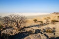 View from Kubu Island in Makgadikgadi Area Royalty Free Stock Photo
