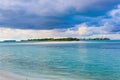 View of Kuda Finolhu Island Baa Atoll Maldives Royalty Free Stock Photo